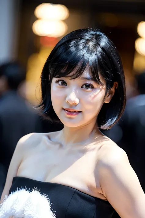 full body、black hair short hair、Age 35、I can see my cleavage、 woman dressed in white , Closeup of Tsuyu , Beautiful Korean Woman Wearing Black Hair, Gorgeous Young Korean Women, Cute Korean Actresses,  Nam Jae-yeon, Korean idol portraits,  Jung Hwa-choi , ...