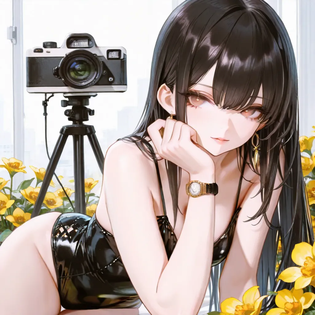 （（masterpiece）），（Premium Quality））），Very detailed， Seductive Sexy Woman ，（Very Exquisite Beautiful Face），（every detail），feather（plump chest， Dark Hair，Long straight hair），Focus on face， focuses on breasts ，Charming Eyes，  Beautiful Decoration  ，Watch the y...