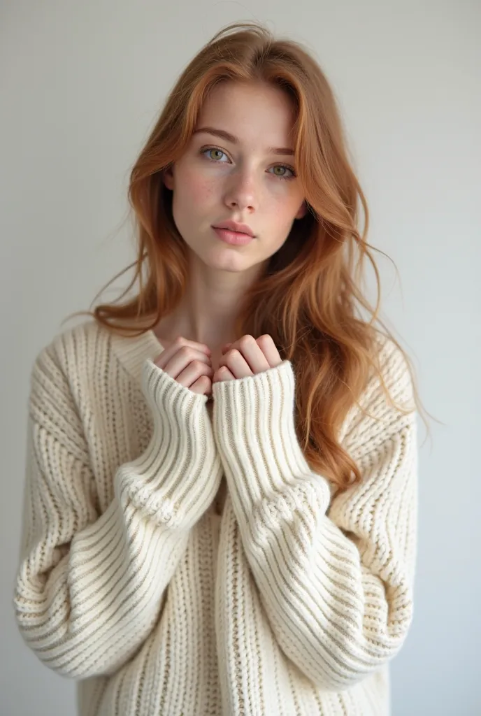 1girl,sweater,white background,