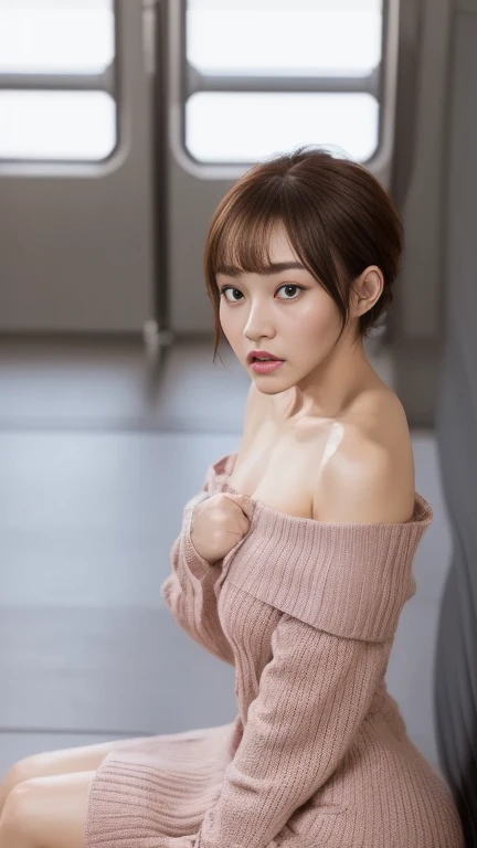 ((top quality)), 
(超high resolution:1.2), Extremely delicate and detailed CG,  Unity 8k Wallpaper, high resolution, Soft light, Beautiful Japanese woman with a round face, cinematic lighting, ANATOMICALLY SUPER PRECISE, Greatest Masterpiece , short hair, (...