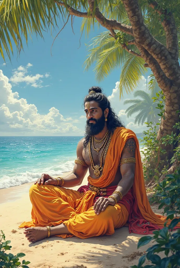 God ram on beach