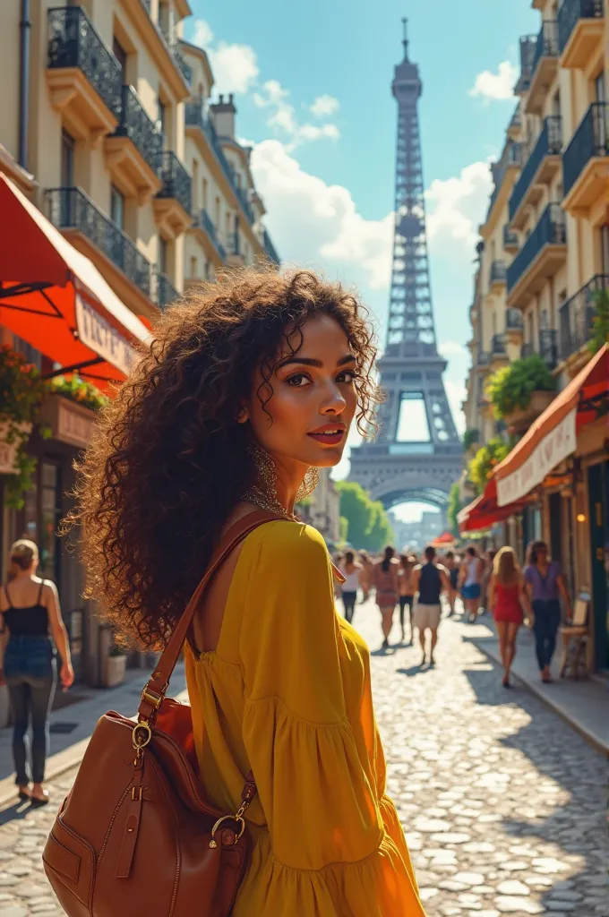 Brazilian woman in Paris 