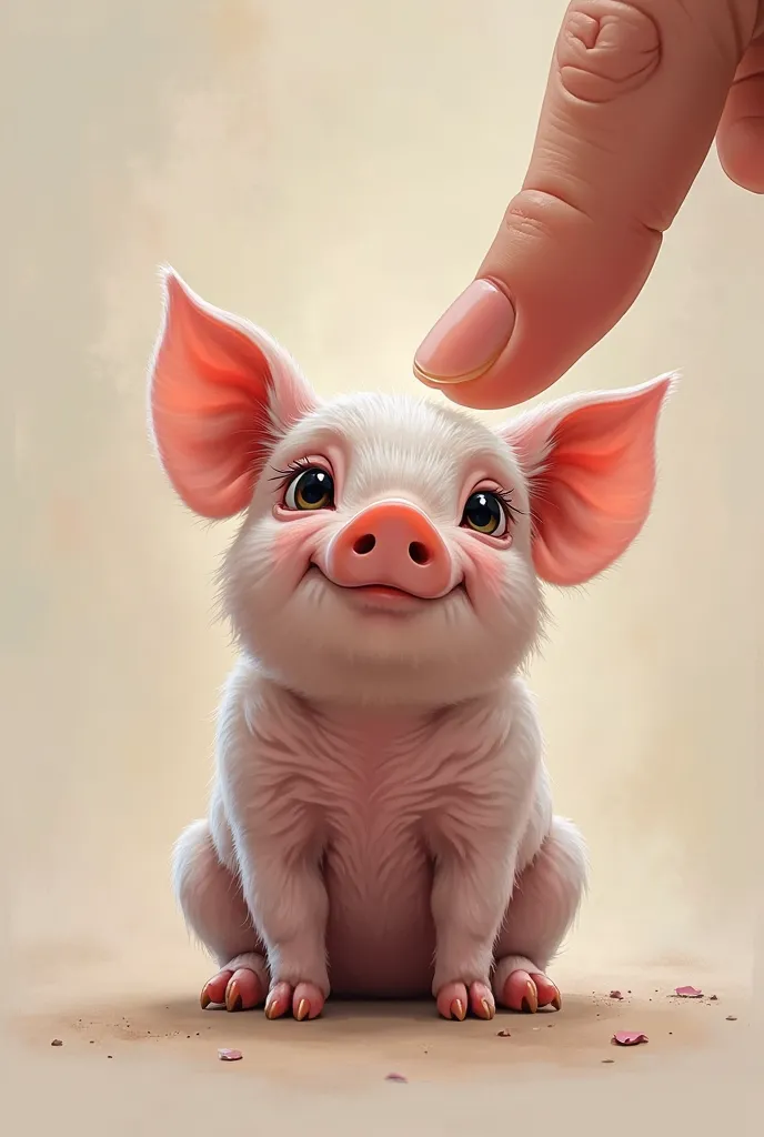 Your finger ma small pig