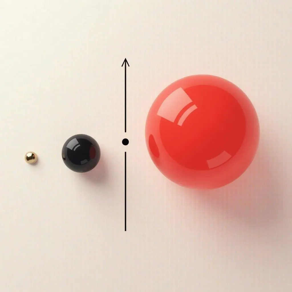 color iteration chart，On the left is a black dot，The arrow points to the right，Red on the right，a silver and gold dot