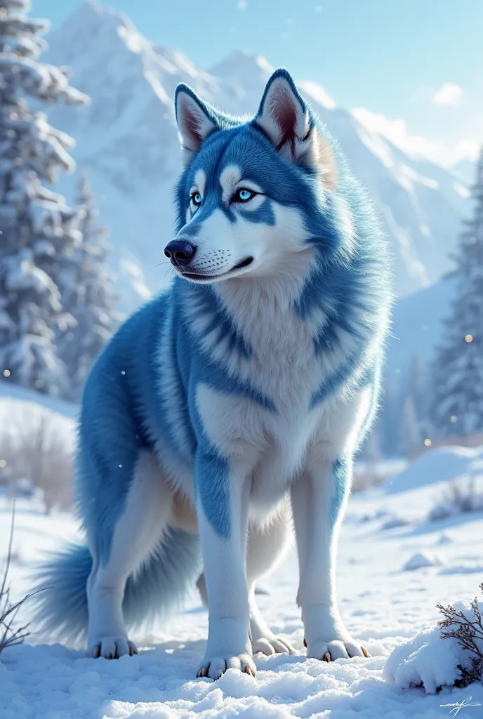 blue husky