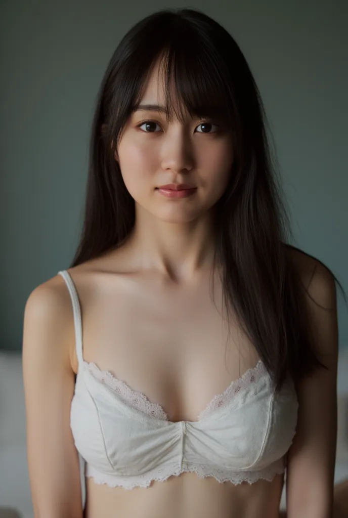 1 girl with Oracle, High Definition While on Sick Leave, top quality, Dimly lit bedroom, healthy, full body, slender, Not clothes, Slight Lace   , chest cutout,  Amazingly Beautiful Breasts  ,    lean forward