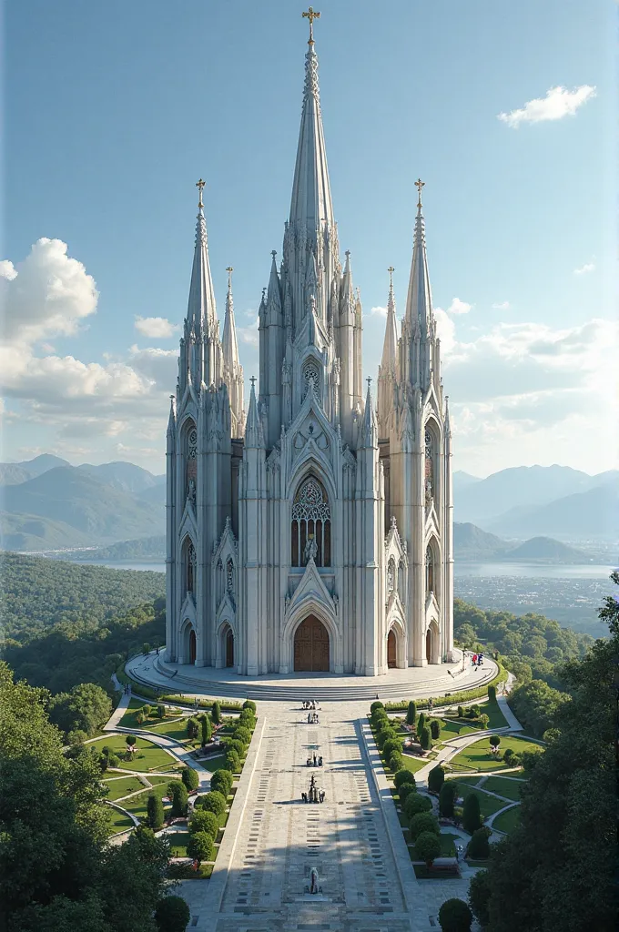 Modern Basilica on a Hill 