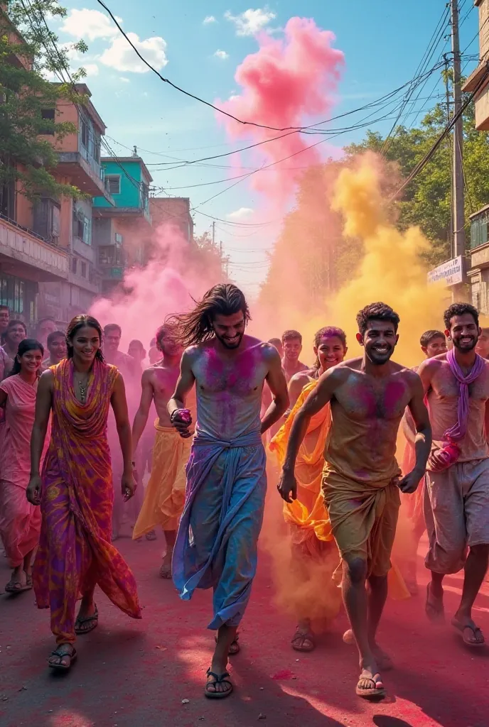 Happy holi colors