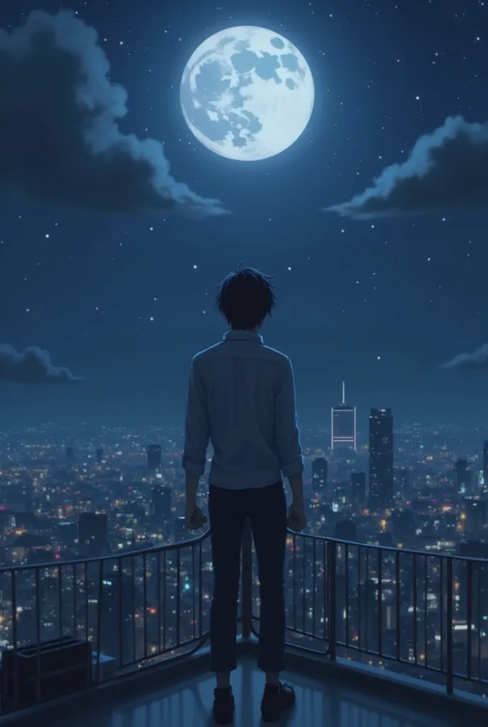 [Scene: A quiet, moonlit rooftop. Kaito stands, staring out at the city skyline. The wind blows gently, and he clenches his fists as if fighting an inner battle. He begins to speak, almost to himself.]

Kaito:
(voice soft but firm)
“Why does it always feel...