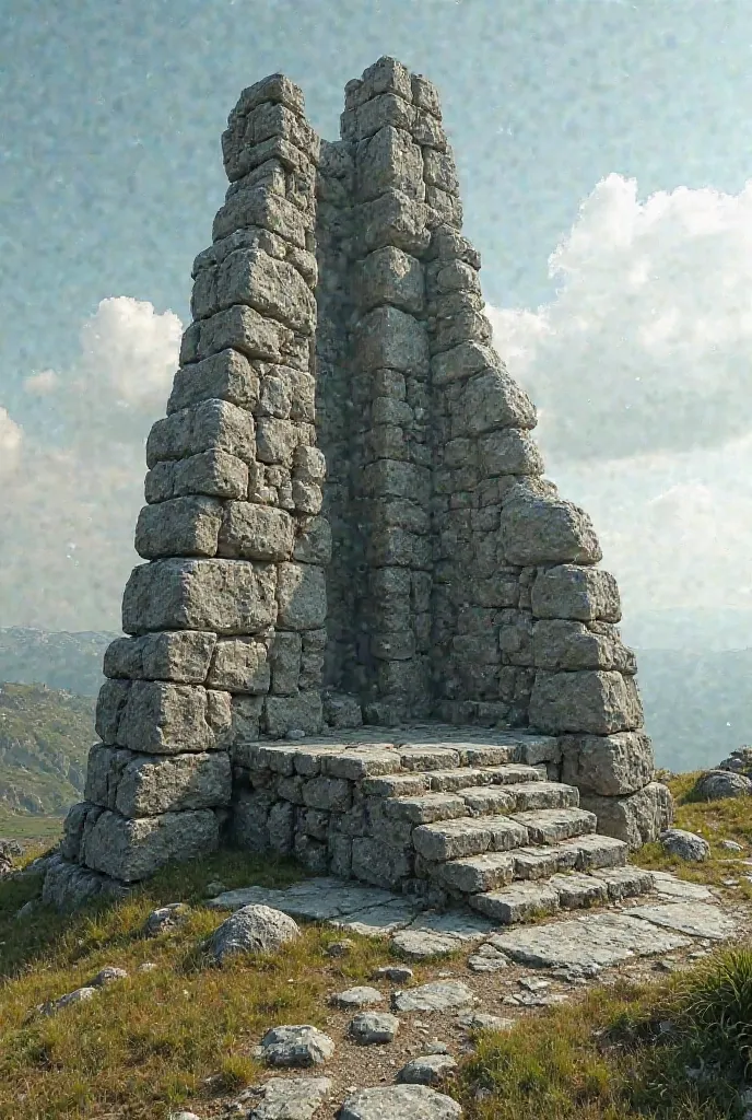 Locke gave the order to erect a structure of non-ted stones, joined together as in the body of a wall, which approximately embodies a throne. Instead of the backrest a high rock was incorporated and the place on which it stands is a wide stone. The constru...