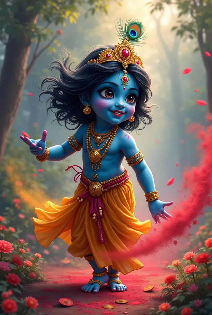 Krishna ji Holi