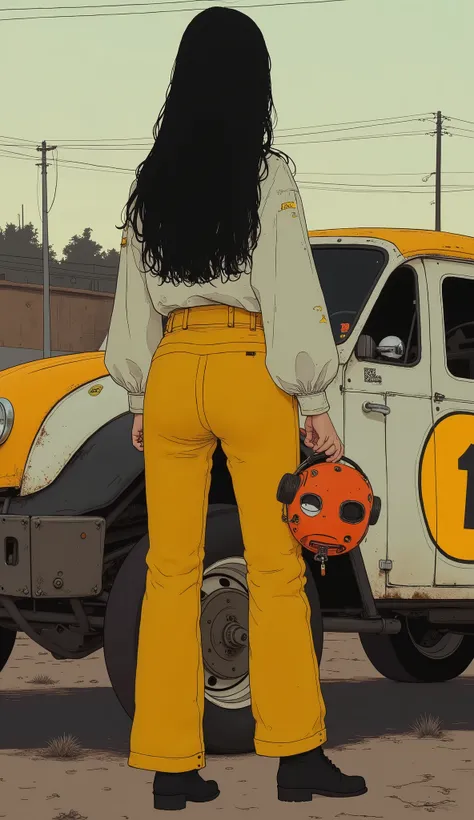 Yellow and white arafe car with numbers on the sides, Photo by Lee Loughridge , Tumbler, pop art, Buggy Wagen Beetle, Album photo, 1 / 1/6 scale, Race Car, red shell. Dirt Track , profile picture, profile picture, trophy truck, Greg Hildebrand, Off-road, ...