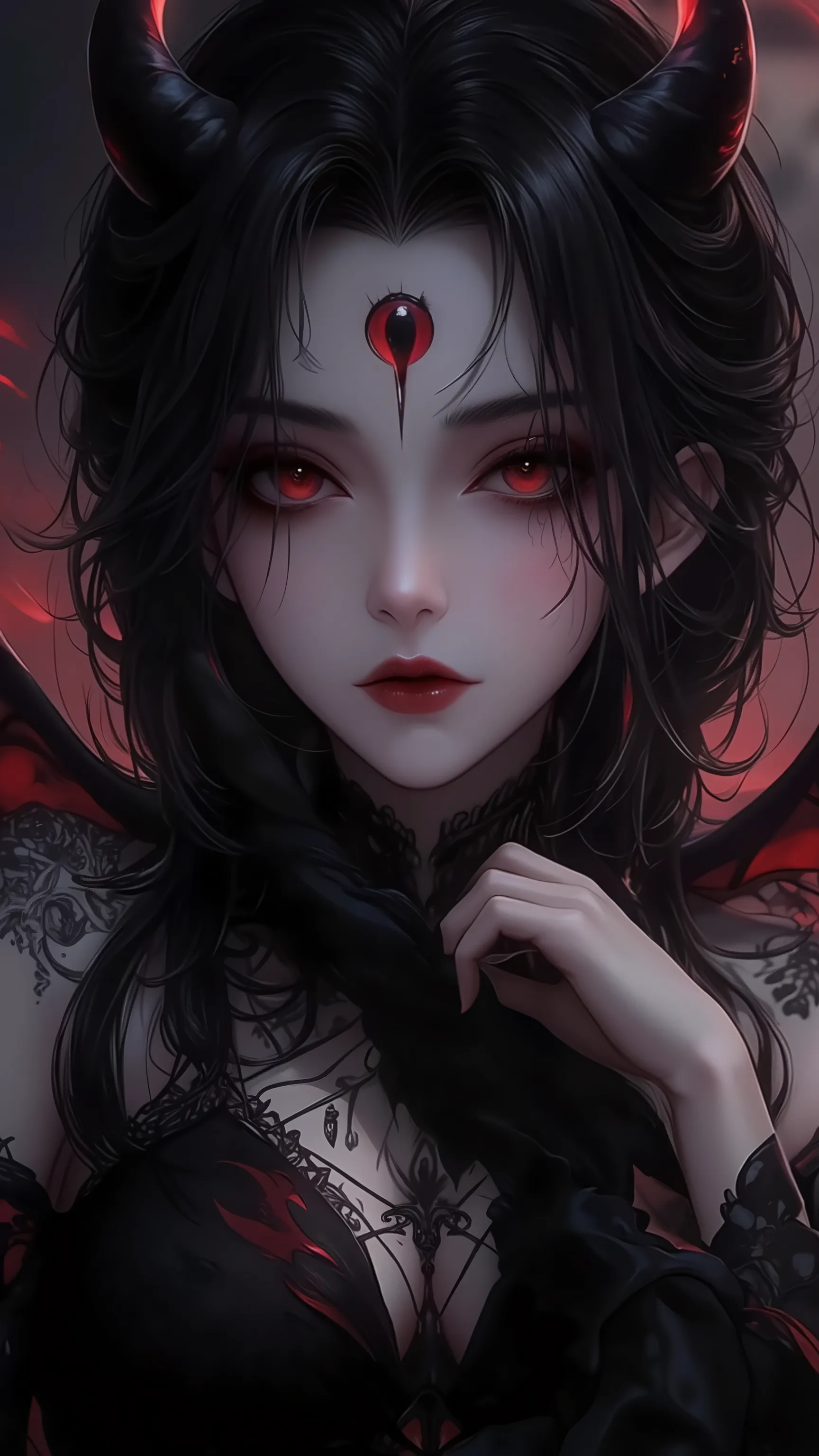 ((top quality)),( ultra high definition ),(very well detailed),( detailed description),(( best CG )),(masterpiece), Ultra Detailed Art ,Amazing Painted Art,(art with delicate details:1.5),Female devil, beautiful well-groomed face,  tight leotards, bat wing...