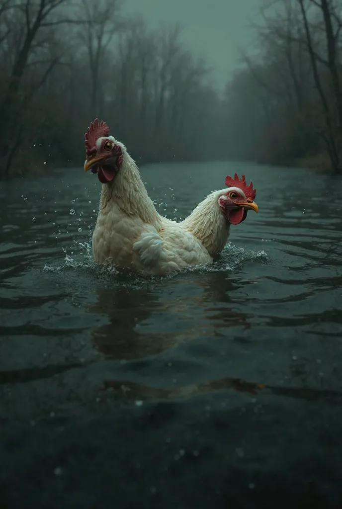 Drowning chicken 