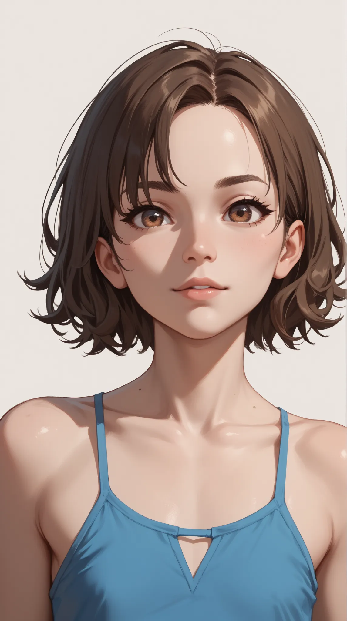 (((nsfw))),
1 girl,Alone,
short hair,brown hair,brown eyes,(flat chest), girls,8th grader,

masterpiece,top quality,high resolution,