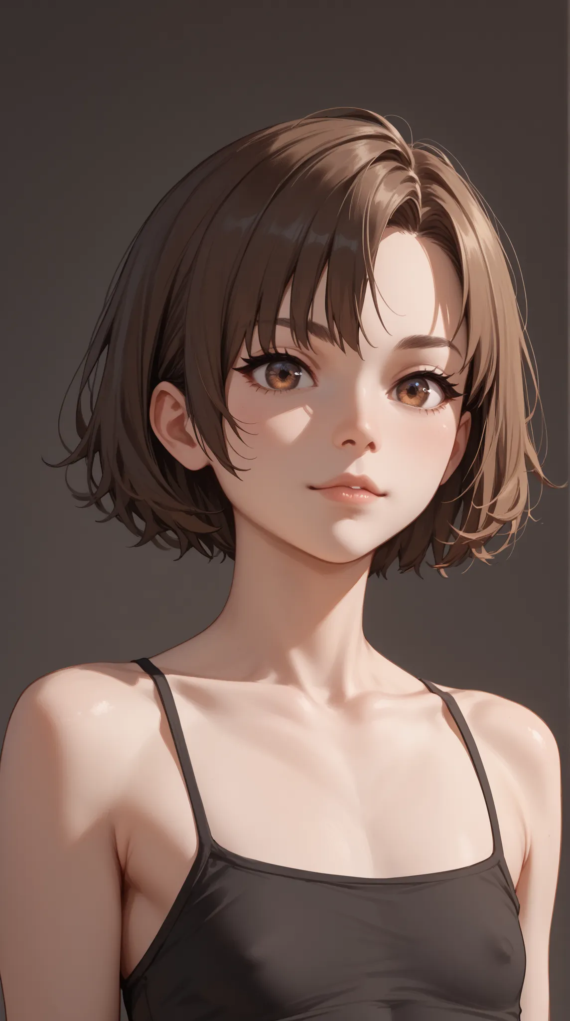 (((nsfw))),
 Yan in focus,
1 girl,Alone,
short hair,brown hair,brown eyes,(flat chest), girls,8th grader,

masterpiece,top quality,high resolution,