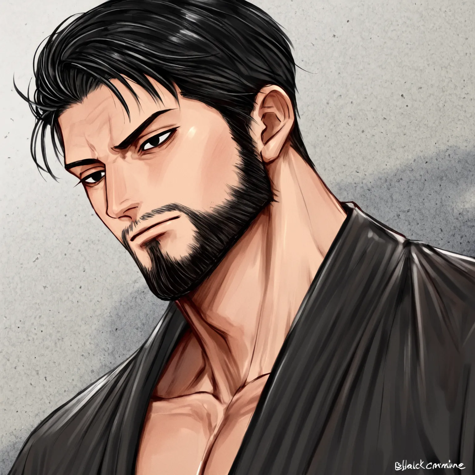 Black hair, black eyes, a handsome man. extravagant rice,
[[artist: black-haired girl],{{{artist: hamlet machine}}},
high resolution anatomically accurate quality day high day very detailed retina high quality quality,Black hair, black eyes, beard, middle-...