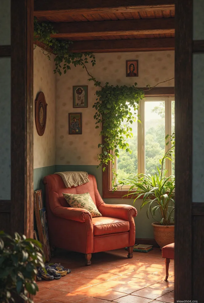 something more homely, With the background of a Brazilian house