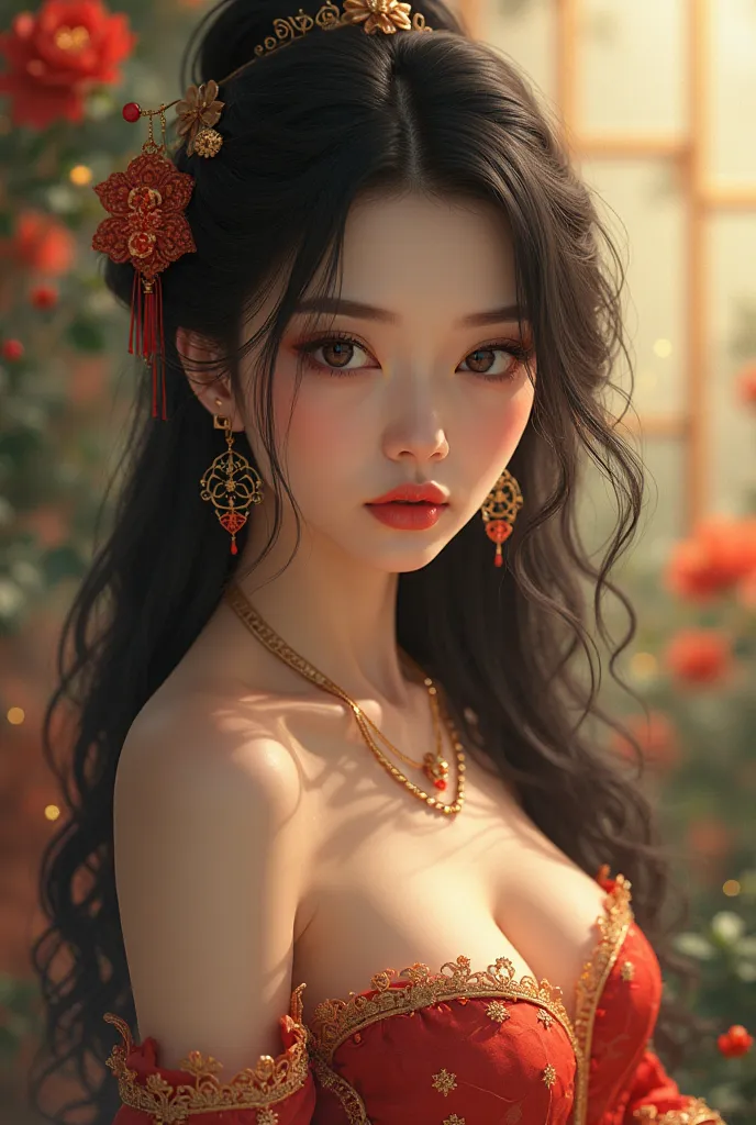 A sensual oriental woman 