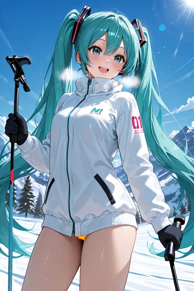 Hatsune Miku\(Vocaloid\)、bottomless for skiing