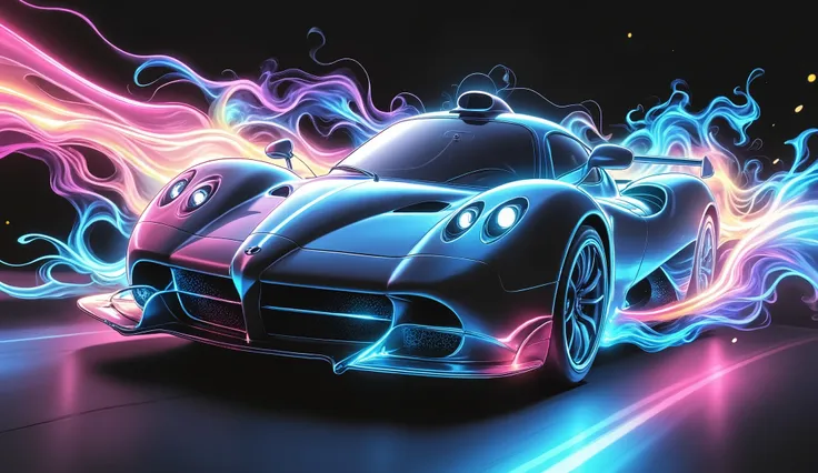 Pagani Zonda,Pagani Automobili hypercar,2-door coupe ,midship design,speeding through the Nürburgring,Hyperreal,4K detail,professional,Photographer's,athletic , stylish , top quality,UHD, bright colors,vibrant colors,dynamic