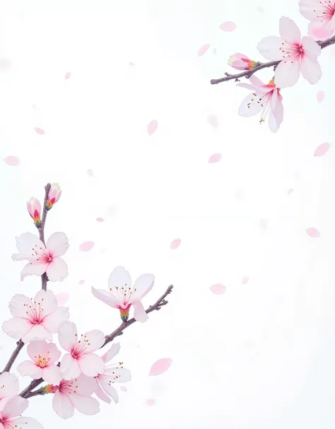 (masterpiece:1.2, excellent quality ,Mirror Finish , cinematic experience, best illustrations), Ultra High Precision, more details,8k,16k, wallpaper,(cherry blossoms),( minimalist:2.0),( cute:2.0),(watercolor:1.5),( white background:2.0),(plain background...