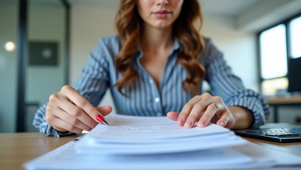 "She meticulously arranged the documents in alphabetical order."

