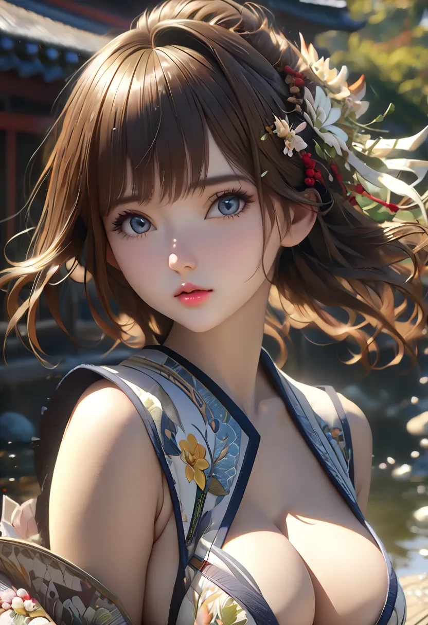 (masterpiece:1.4), (8k, photorealistic, RAW photo, best quality: 1.4), Japanese, (1 girl), beautiful face, (real face:1.4), (highly detailed hair:1.3),  beautiful hairstyle, Realistic eyes, Beautifully detailed eyes, (real skin:1.3), beautiful skin,  attra...