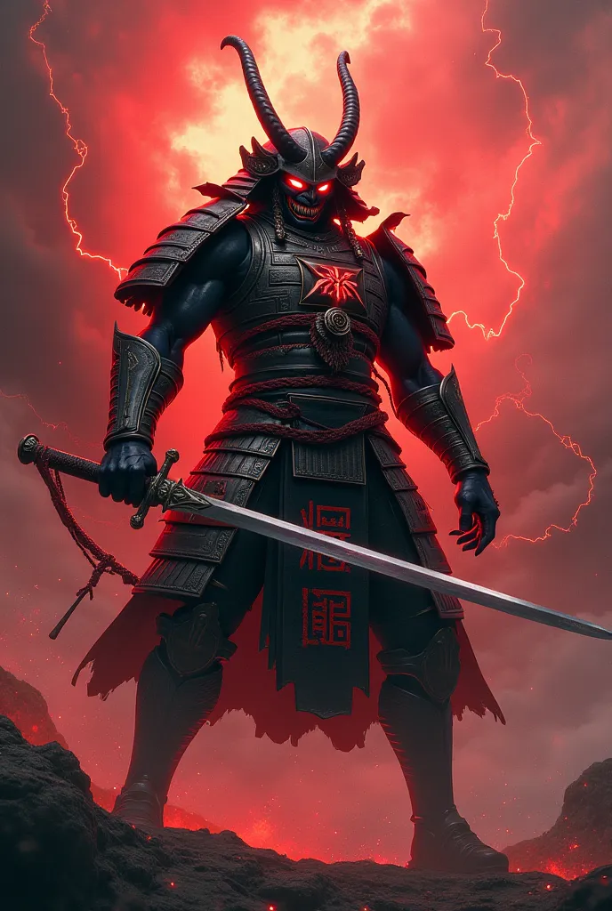 A samurai with the oni race 