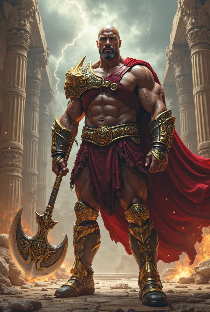 Dwayne johnson in god of war