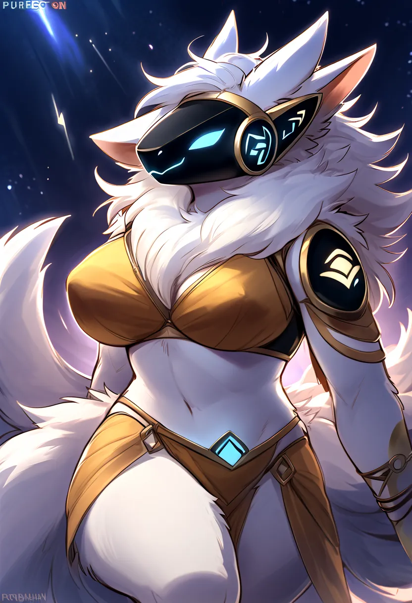 (top quality, best quality, Bahnbahn, High-quality illustrations, masterpiece, perfect artwork, cinematic light and shading, 16k, 1080p, uploaded on e621)(kemono, furry, anthro, alone), 1 female, 1 futanari, (very detailed body, face, tail, arms, hands, le...