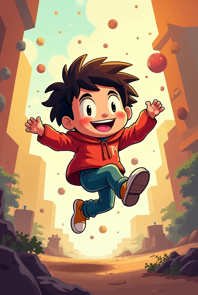 design , ren jumping , a  , cartoon