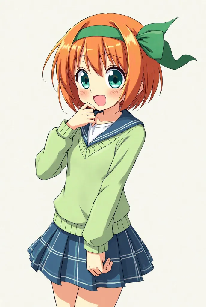 Yotsuba Nakano is a girl with short hair and bright orange, with a green ribbon on her head as her most distinctive feature. Her eyes are large and blue-green, reflecting her energetic and optimistic personality. She always has a radiant smile and tends to...