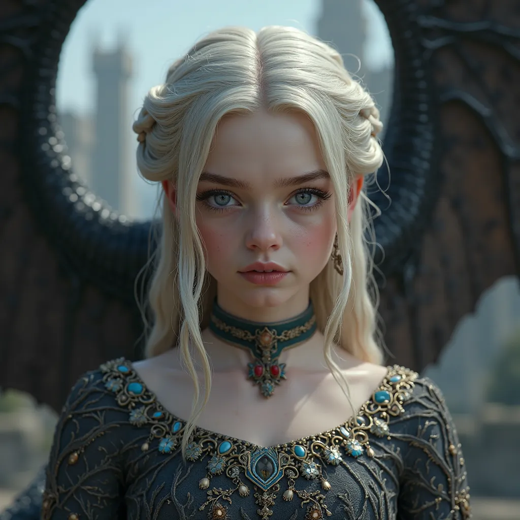 Elle fanning niña como una lannister de house of the dragon 