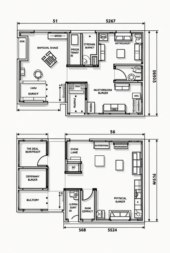 create a floor plan of factory and floor plan of physical store

(The ideal land size of factory is 1000 square meters)
(The ideal land size physical store is 200 square meters)

note: put a label on it make it like an architect our business is mushroom bu...