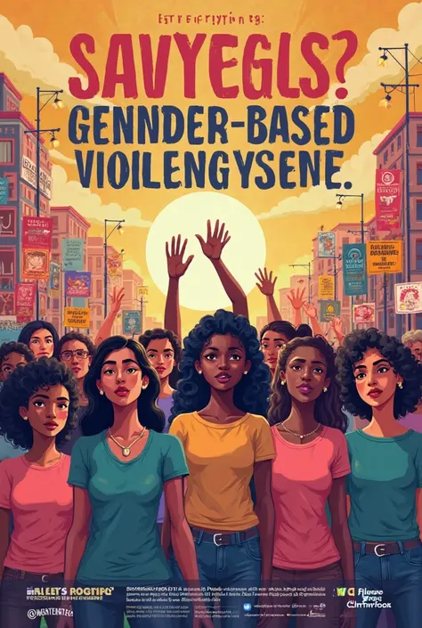 create a poster/slogan showing advocacy against Gender-Based Violence i want it to be community not only women