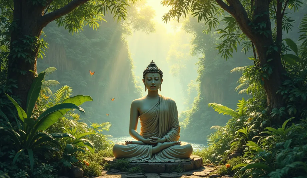 Budha in jungle 