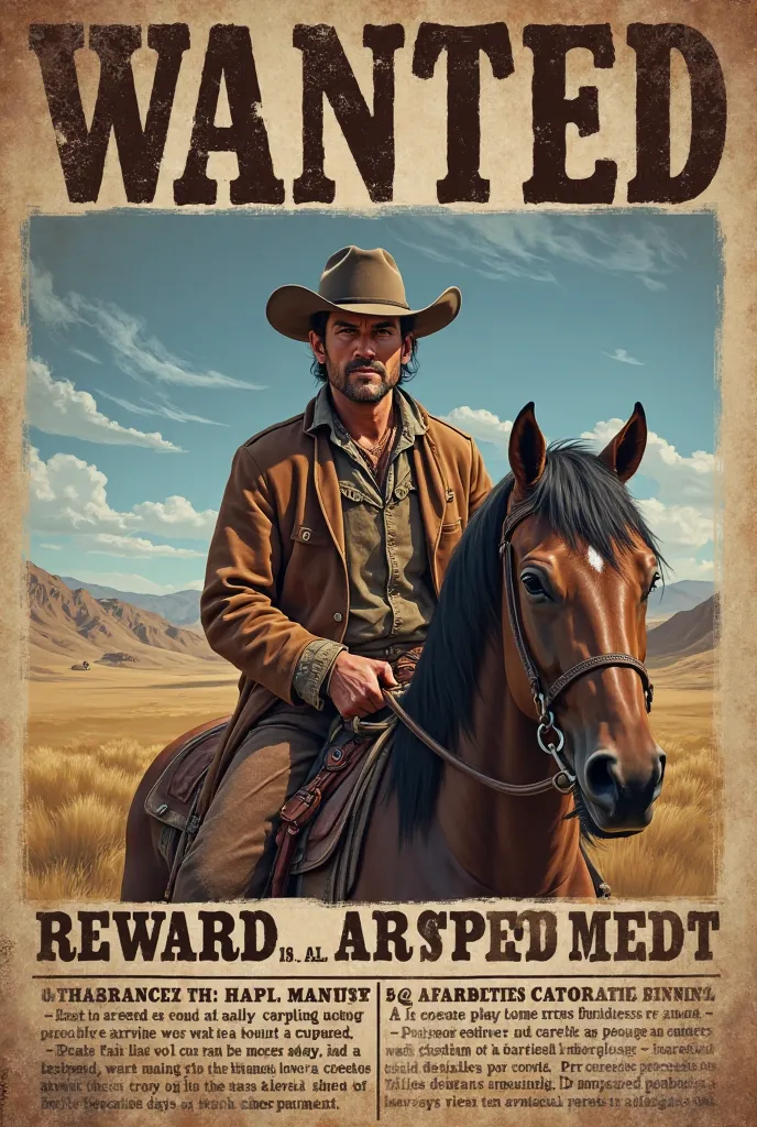 a cowboy search poster