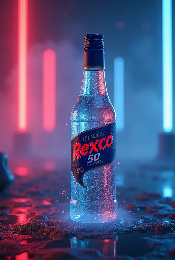 Create an image that links to the TVC (Television Video Commercials) but uses the REXCO 50 bottle image as the main product.