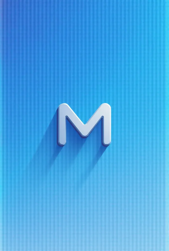 A logo with the letter M and a blue gradient background