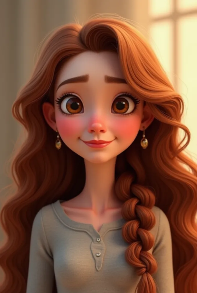 Disney Pixar inspired movie poster.I'm a girl  Height 162, weight somewhere between 55 and 60 kg. Oval face, soft cheeks, not very plump lips, brown eyes, small nose. Long, chestnut hair, which is twisted at the ends. Spring style