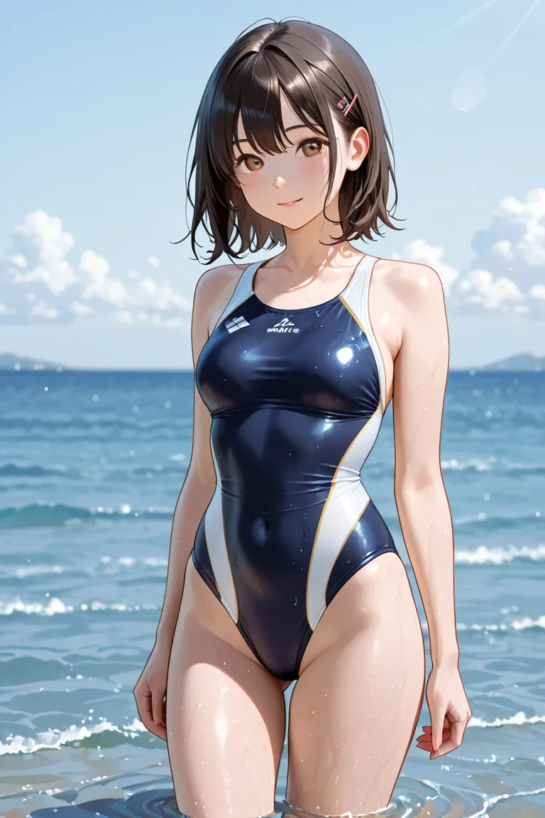 Japanese、１８age、swimsuit、Seaside