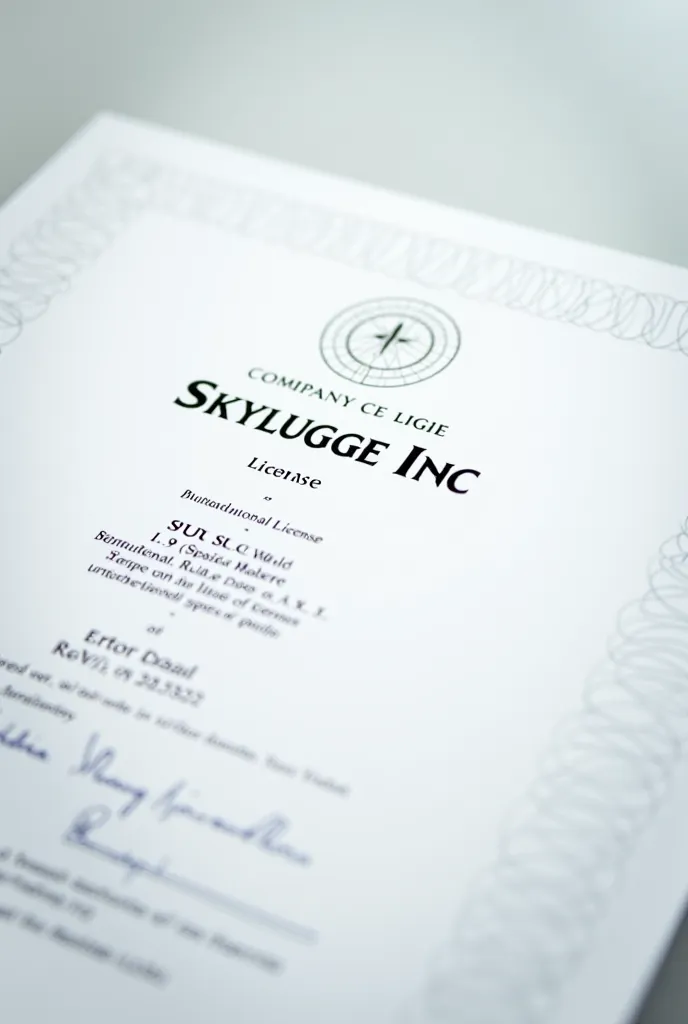 Business license skylugge inc.