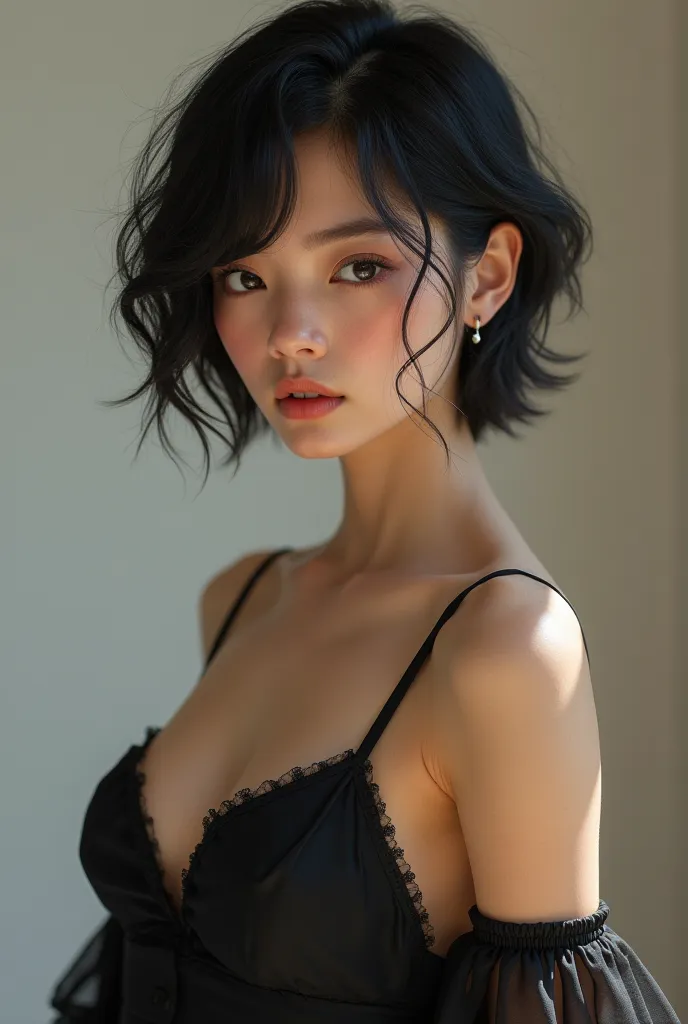 short hair　Big Breasts　Japanese