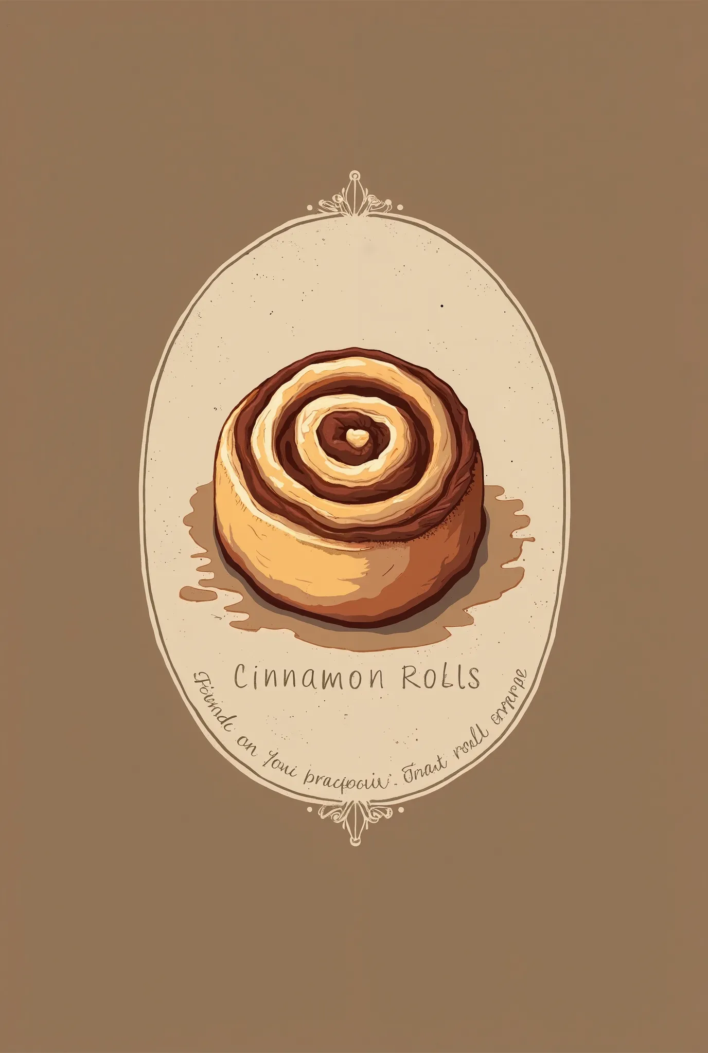 A modern twist on vintage logo  for a cinnamon rolls business that's classy and easy to recognize 