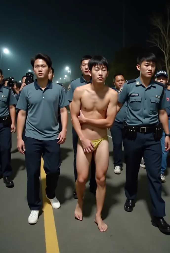 South Korea Police operation has the generalist nappers of real people four male high school students had been napped but the police stop the police open the truck and find four male high school students, three of them dressed in soccer uniforms, polos and...