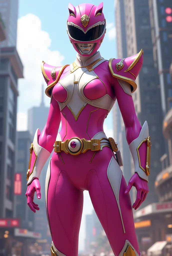 Uma power ranger rosa