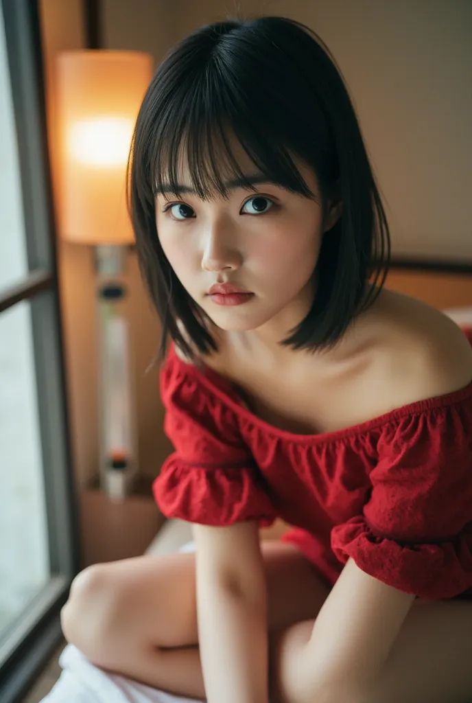 ((((((nsfw:1.8)))))),8k, RAW Portraits (Japanese woman), masterpiece、    author：  Mr... name:1.2、    author：  Mr... name, ultra high definition, top quality, Real Life Photos ,( evening :1.1), (((( 可愛くてbeautiful girl 1人が恥ずかしそうに笑う:1.5))))、 girl,美 girl,( cut...