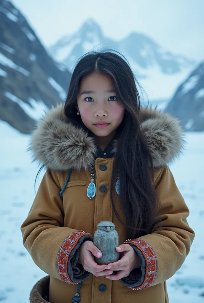 Do a young Inuit girl