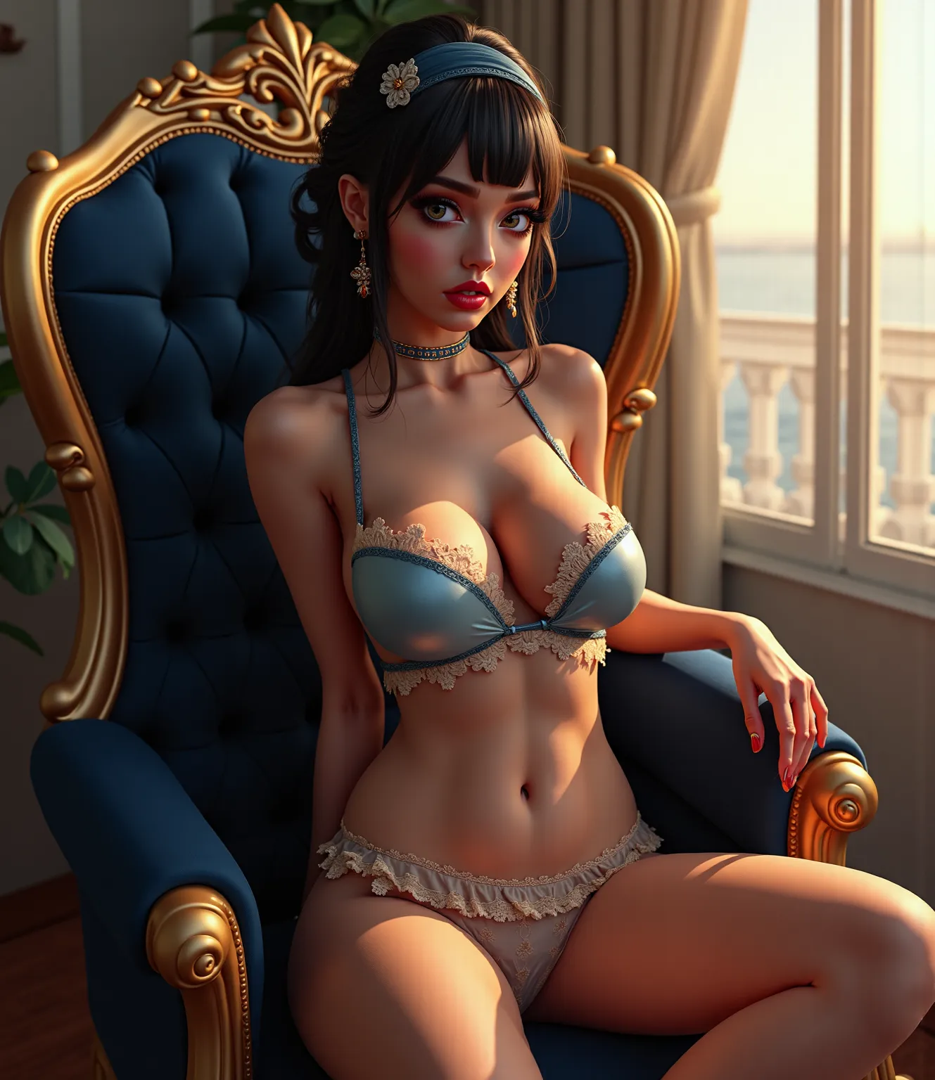 (((realistic images))) ((( masterpiece, best quality ))), ((( high resolution))) (masterpiece), ((best quality)) crea:  Donna , (foto realistic: 1. 4 ) , best quality , beautiful lighting , "Jinx" 28 years old (League of Legends) (big busty breasts in sili...